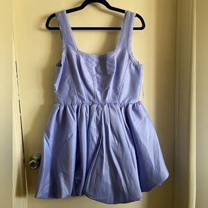 Aje Suzette Bubble Mini Dress in Cool Lavender. Size UK 12 or US 8.